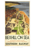 Bexhill-On-Sea from Air Reproduction procédé giclée
