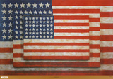Tre flaggor, 1958 Affischer av Jasper Johns