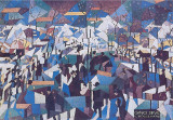 The Boulevard, 1904 Affiches par Gino Severini