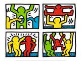 Pop Shop Quad I, c.1987 Poster by Keith Haring