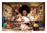 The Barber's Shop Kunstdruck von Adam Perez