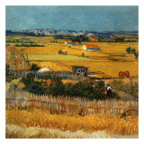 La Plaine De La Crau Avec La Ruine De Montmajour Art by Vincent van Gogh