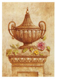 Vasijas Sepia Con Flores II Prints by Javier Fuentes