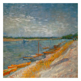 Canots Amarrés Reprodukcje autor Vincent van Gogh