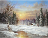 Tundra Night Plakater af Helmut Glassl Tundra Night Plakater af Helmut Glassl