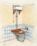 Vintage Toilet III Prints by Conde 