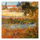Jardin Fleuri A Arles Posters par Vincent van Gogh