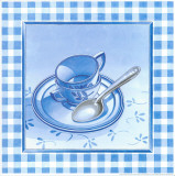 Blue Kitchen Kit II Print by Urpina 