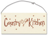 Country Kitchen Cartel de madera Country Kitchen Cartel de madera