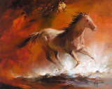 Wild Horses I Print by Willem Haenraets