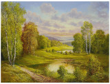 Idyllic Scene Prints by Helmut Glassl