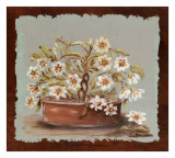 Small Trees And Pots III Prints by L. Romero