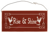 Rise & Shine Wood Sign