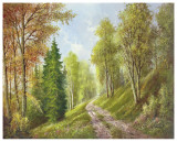 Mountain Path Poster by Helmut Glassl