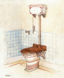 Vintage Toilet II Poster by Conde 