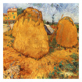 Meules De Foin En Provence Affischer av Vincent van Gogh Meules De Foin En Provence Affischer av Vincent van Gogh