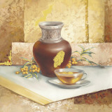 Still Life With Tea Kunstdrucke von Babicev Vjaceslav