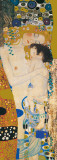 Three Ages Of Woman - Golden Metallic Ink Posters van Gustav Klimt Three Ages Of Woman - Golden Metallic Ink Posters van Gustav Klimt