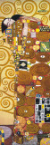 Fulfilment - Golden Metallic Ink Print by Gustav Klimt