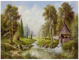 Old Mill Affiches par H. Buchner