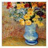 Vase Avec Bouquets De Fleurs Lámina por Vincent van Gogh