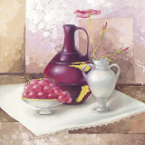 Still Life With Vases Print by Babicev Vjaceslav