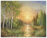 Siberian Sunset Prints by Helmut Glassl