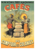 Cafés Du Comptoir Des Colonies Kunstdrucke
