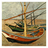 Barques Aux Saintes-Maries Poster von Vincent van Gogh