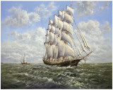 Full Speed Ahead I Poster by Helmut Glassl