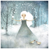 La Fille De La Neige Print by Anne-julie Aubry