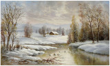 Winter Twilight Prints by Helmut Glassl