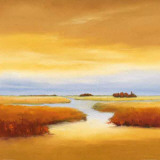 Am Fluss entlang I Kunstdruck von Hans Paus