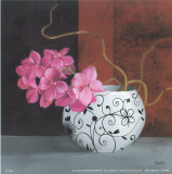 Jarrones Con Flores Malva II Art by Cano 