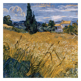 Champ De Blé Vert Avec Cypres Prints by Vincent van Gogh