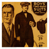 Vintage Boywear 1925 (Yellow) Poster by Jean-François Dupuis