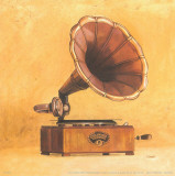 Antique Phonograph Affiche par Conde 