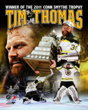 Tim Thomas 2011 NHL Stanley Cup Finals Conn Smythe Winner Portrait Plus Photo