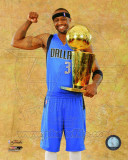 Jason Terry with the 2011 NBA Championship Trophy Game 6 of the 2011 NBA Finals Photo