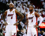 Lebron James & Dwyane Wade Game 2 of the 2011 NBA Finals Action(10) Photo