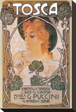 La Tosca Reproduction transférée sur toile : par Leopoldo Metlicovitz