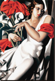 Portrait of Ira Stretched Canvas Print by Tamara de Lempicka