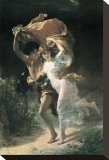 L'orage Reproduction transférée sur toile : par Pierre-Auguste Cot