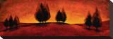 Vermillion Pastoral III Reproduction transférée sur toile : par Jay Molando