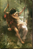 Springtime Stretched Canvas Print by Pierre-Auguste Cot