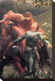La Belle Dame Sans Merci (detail) Reproducción en lienzo de la lámina por Frank Bernard Dicksee