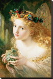 Fairy Stretched Canvas Print by Sophie Gengembre Anderson