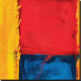 Abstract Composition in Red Stretched Canvas Print by Carmine Thorner