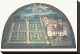 Villa dell'Ambrogiana Stretched Canvas Print by Giusto Utens