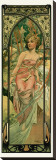 Morning Stretched Canvas Print by Alphonse Mucha